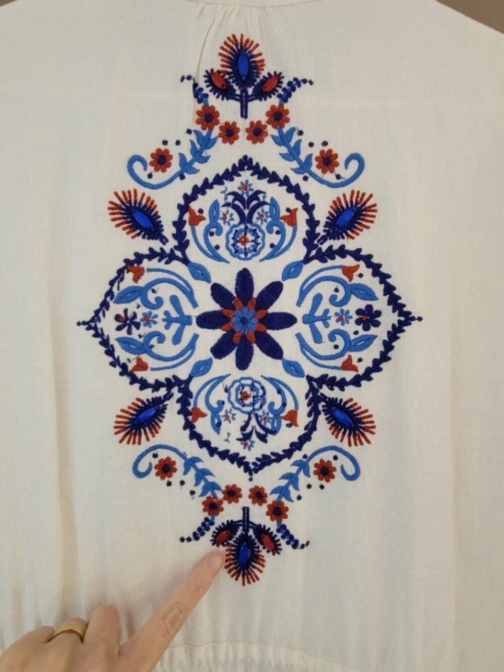 Farm Rio Blue Pineapple Tiered Maxi Dress - Picture 7 of 7